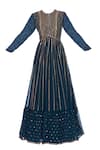 Buy_Vvani by Vani Vats_Blue Sequin Embroidered Anarkali Kurta With Dupatta_Online_at_Aza_Fashions