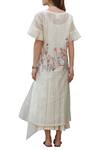 Shop_Prama By Pratima Pandey_Off White Pure Hand-woven Chanderi Silk Chikankari Dress With Inner  _at_Aza_Fashions
