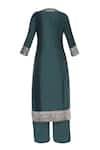 Shop_Priyanka Singh_Green Chanderi Kurta Set  _Online_at_Aza_Fashions