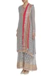 Buy_Abhi Singh_Grey Embroidered Kurta Palazzo Set  _Online_at_Aza_Fashions