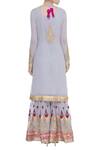 Shop_Abhi Singh_Blue Embroidered Kurta Sharara Set  _at_Aza_Fashions
