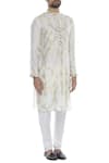 Rar Studio_Off White Mughal Jaal Embroidered Kurta Set_Online_at_Aza_Fashions