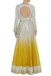 Shop_Priyanka Jain_Yellow Ombre Back Cut Out Anarkali Set _at_Aza_Fashions