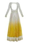 Shop_Priyanka Jain_Yellow Ombre Back Cut Out Anarkali Set _Online_at_Aza_Fashions