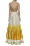 Shop_Priyanka Jain_Yellow Ombre Embroidered Lehenga Set _at_Aza_Fashions