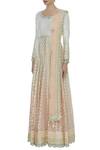 Priyanka Jain_Peach Ombre Embroidered Anarkali Set _Online_at_Aza_Fashions