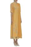 Manasi Sengupta_Yellow Silk Chanderi Embroidered Sequin Kurta With Palazzo Pants  _Online_at_Aza_Fashions