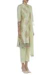 Manasi Sengupta_Green Printed Kurta Set  _Online_at_Aza_Fashions
