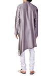 Shop_Ridhi Mehra_Purple Asymmetric Hemline Kurta_at_Aza_Fashions