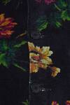 Siddhartha Bansal_Black Floral Print Velvet Nehru Jacket_at_Aza_Fashions