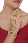 Buy_Just Shradha's_Gold Plated Kundan Hathphool  _at_Aza_Fashions