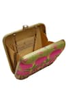 Puneet Gupta_Pink Zardozi And Pearl Embroidered Elephant Clutch & Pocket Square Gift Box _at_Aza_Fashions