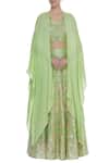 Buy Samatvam By Anjali Bhaskar Green Silk Lehenga Set at Aza Fashions Buy_Samatvam By Anjali Bhaskar_Green Silk Lehenga Set _at_Aza_Fashions