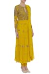 Samatvam By Anjali Bhaskar Yellow Viscose Georgette, Lycra Net Cut Dana Mirror And Embroidered Anarkali Set Online at Aza Fashions Samatvam By Anjali Bhaskar_Yellow Viscose Georgette, Lycra Net Cut Dana Mirror And Embroidered Anarkali Set _Online_at_Aza_Fashions