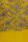 Samatvam By Anjali Bhaskar Yellow Viscose Georgette, Lycra Net Cut Dana Mirror And Embroidered Anarkali Set at Aza Fashions Samatvam By Anjali Bhaskar_Yellow Viscose Georgette, Lycra Net Cut Dana Mirror And Embroidered Anarkali Set _at_Aza_Fashions