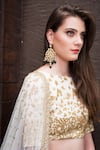 Prathyusha Garimella_Off White Embroidered Lehenga With Blouse And Dupatta_Online_at_Aza_Fashions