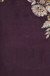 Pleats By Kaksha And Dimple_Purple Silk Cutdana And Sequin Hand Work Embroidered One Cape With Bustier & Skirt_at_Aza_Fashions