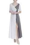 Buy_Bohame_White Linen Wrap Dress _at_Aza_Fashions