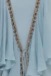 Aksh_Blue Sequin Embroidered Layered Gown_at_Aza_Fashions