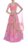 Buy_Papa Dont Preach_Pink Embroidered Lehenga Set_at_Aza_Fashions