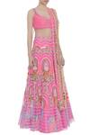 Papa Dont Preach_Pink Embroidered Lehenga Set_Online_at_Aza_Fashions