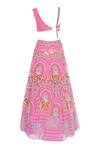 Shop_Papa Dont Preach_Pink Embroidered Lehenga Set_Online_at_Aza_Fashions