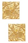 Buy_Flower Child by Shaheen Abbas_Gold Plated Geometric Earrings_at_Aza_Fashions