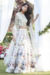 Buy_Varun Bahl_White Embroidered Lehenga Set_at_Aza_Fashions