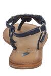 Buy_Sole Fry_Blue Beaded And Stone Back Strap Sandals _Online_at_Aza_Fashions