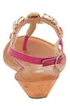 Buy_Sole Fry_Pink Stone Encrusted Wedges _Online_at_Aza_Fashions