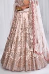 Buy_Dolly J_Pink Silk, Chiffon Embroidery, Pearls, Zari Raisa Raw Bridal Lehenga Set _Online_at_Aza_Fashions