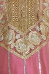 Kunwarani Ritu_Pink Embroidered Sharara Set With Printed Dupatta  _at_Aza_Fashions