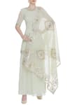 Buy_Ranian_Green Embellished Kurta Palazzo Set _at_Aza_Fashions