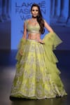 Buy_Anushree Reddy_Green Embroidered Lehenga Set_at_Aza_Fashions