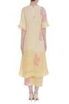 Shop_Shagun Manchanda_Cream Linen Printed Block Round Embroidered Kurta  _at_Aza_Fashions