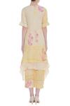 Shop_Shagun Manchanda_Cream Linen Printed Block Round Layered Kurta  _at_Aza_Fashions