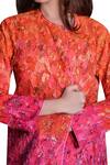 Priyanka Raajiv_Coral Front Open Jacket_Online_at_Aza_Fashions