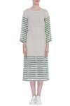 Shop_Eka_Grey Stripe Print Dress With Side Pocket_Online_at_Aza_Fashions
