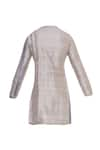 Shop_Mitesh Lodha_Grey Raw Silk Zippered Classic Kurta  _Online_at_Aza_Fashions