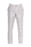 Shop_Mitesh Lodha_White Raw Silk Plain Melange Straight Pants  _at_Aza_Fashions