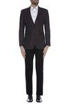 Buy_Kommal Sood_Black Blazer Jacket With Trouser Pant_Online_at_Aza_Fashions