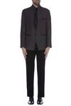 Buy_Kommal Sood_Black Blended Micro Wooven Cupro Embroidered Blazer Jacket With Trouser  _Online_at_Aza_Fashions