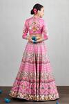 Shop_Torani_Pink Rang Raani Rubani Lehenga Set_at_Aza_Fashions