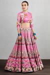 Buy_Torani_Pink Rang Raani Rubani Lehenga Set_Online_at_Aza_Fashions