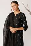 Buy Payal Pratap Black Linen Notched Embroidered Kurta Set Online at Aza Fashions Buy_Payal Pratap_Black Linen Notched Embroidered Kurta Set _Online_at_Aza_Fashions