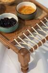 Mason Home_Brown Acacia Wood Vienna Serving Charpai_Online_at_Aza_Fashions