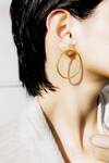 Buy_Aaree Accessories_Gold Plated Circular Shape Hoops_Online_at_Aza_Fashions