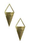 Aaree Accessories_Gold Plated Handcrafted Kite Pattern Earrings_Online_at_Aza_Fashions