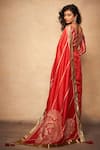 Buy_Gulabo by Abu Sandeep_Red 100% Pure Chanderi Silk Embellished Gota Border Saree 
