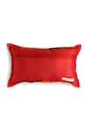 Buy_Amoliconcepts_Red Polyester Embroidery Sequin Cushion Cover_Online_at_Aza_Fashions